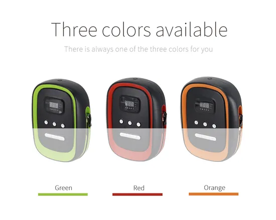 Lampada a LED per pompa di gonfiaggio del compressore d'aria per auto per auto, moto, bicicletta, pneumatico, gonfiabile, senza fili, elettrico, Smart Car Jump Starter