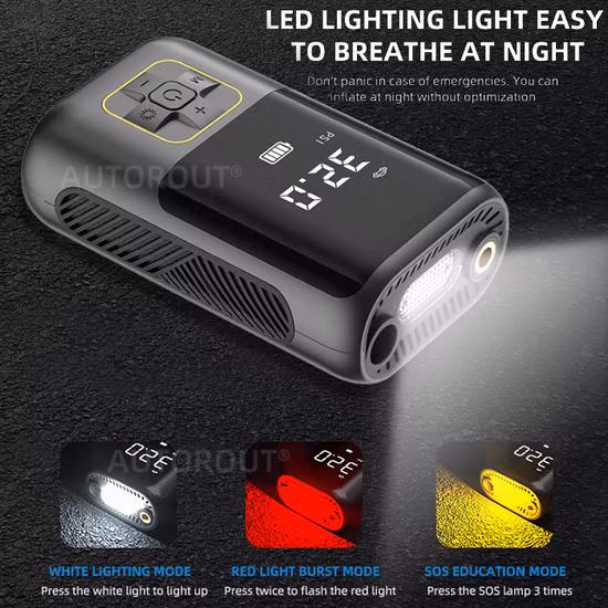 Mini compressore d'aria da 28 litri Gonfiatore per pneumatici intelligente di vendita a caldo